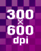 300 x 600dpi