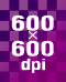 600 x 600dpi